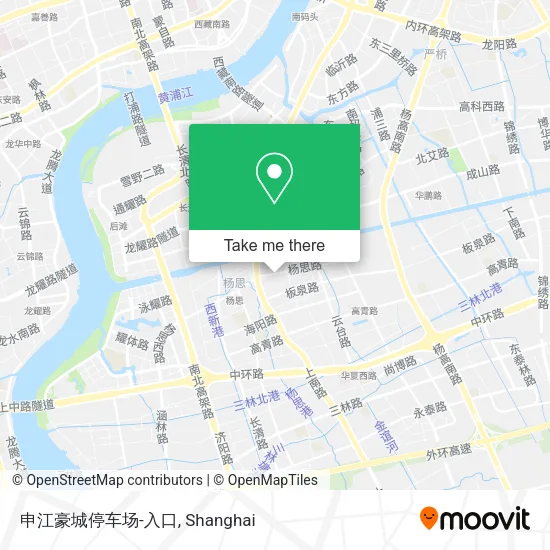 申江豪城停车场-入口 map