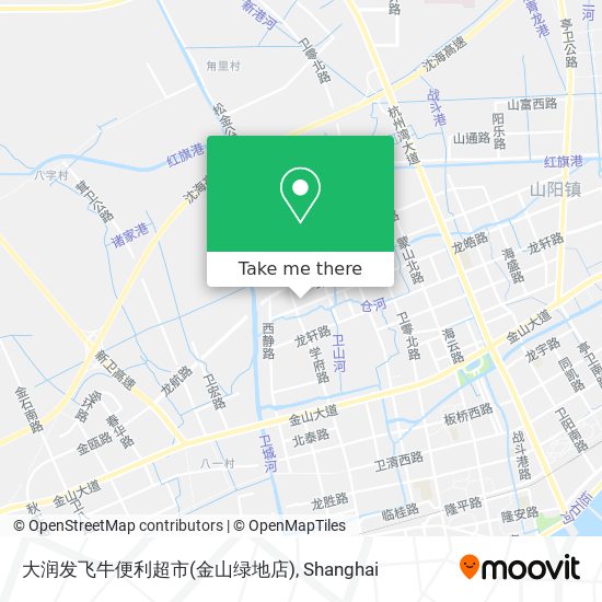 大润发飞牛便利超市(金山绿地店) map