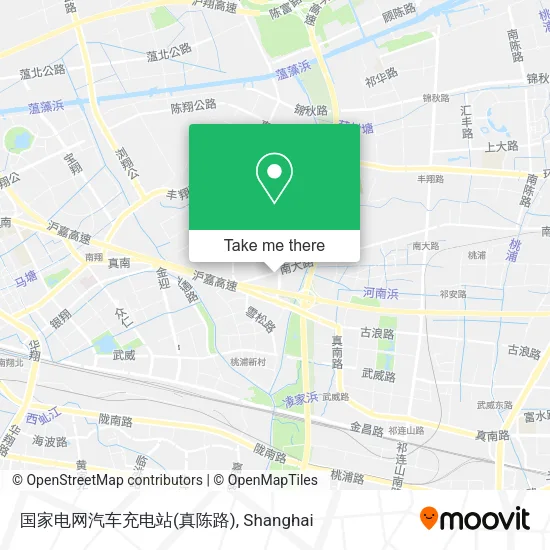 国家电网汽车充电站(真陈路) map