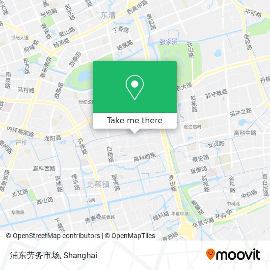 浦东劳务市场 map