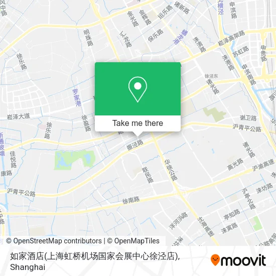 如家酒店(上海虹桥机场国家会展中心徐泾店) map