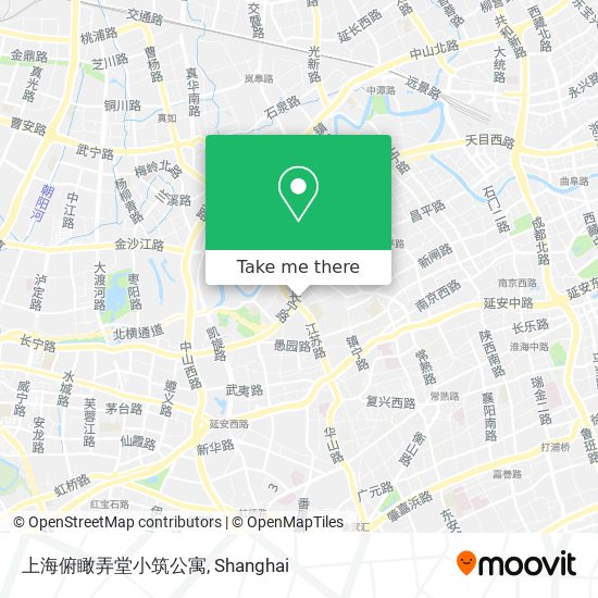 上海俯瞰弄堂小筑公寓 map