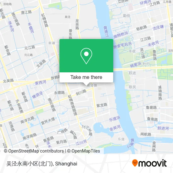 吴泾永南小区(北门) map