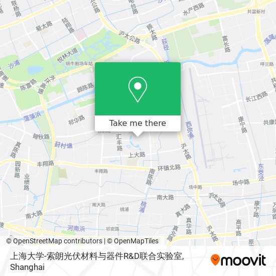 上海大学-索朗光伏材料与器件R&D联合实验室 map