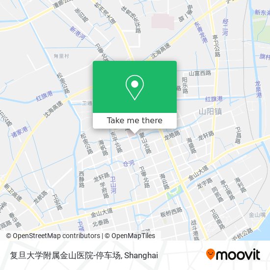 复旦大学附属金山医院-停车场 map