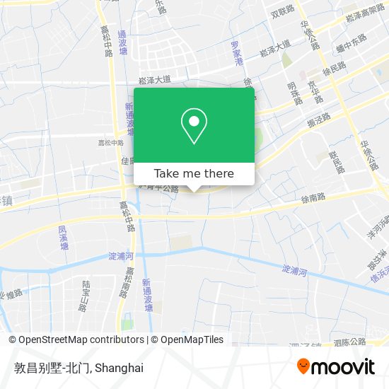 敦昌别墅-北门 map
