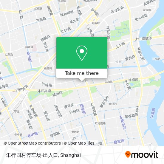 朱行四村停车场-出入口 map