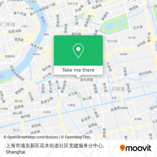 上海市浦东新区花木街道社区党建服务分中心 map