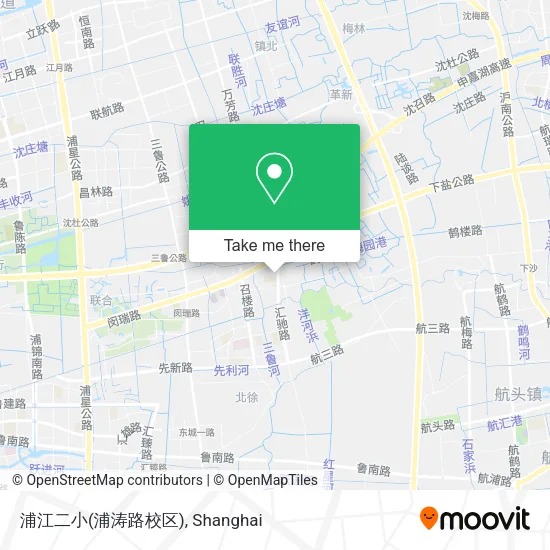 浦江二小(浦涛路校区) map