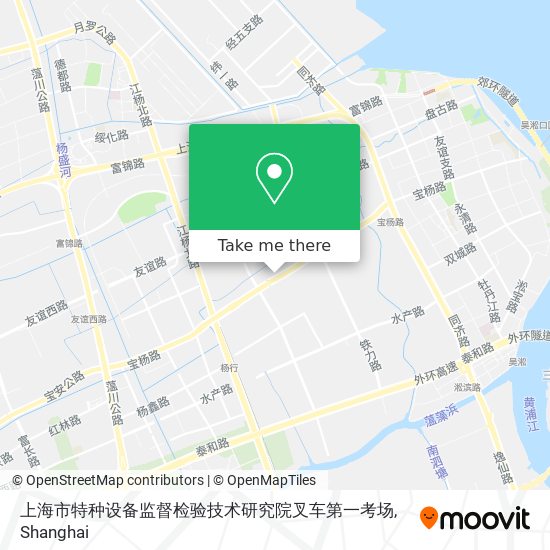 上海市特种设备监督检验技术研究院叉车第一考场 map