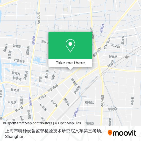 上海市特种设备监督检验技术研究院叉车第三考场 map