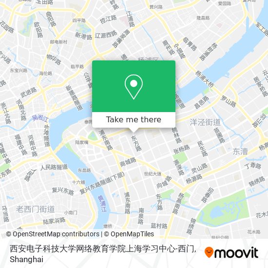 西安电子科技大学网络教育学院上海学习中心-西门 map