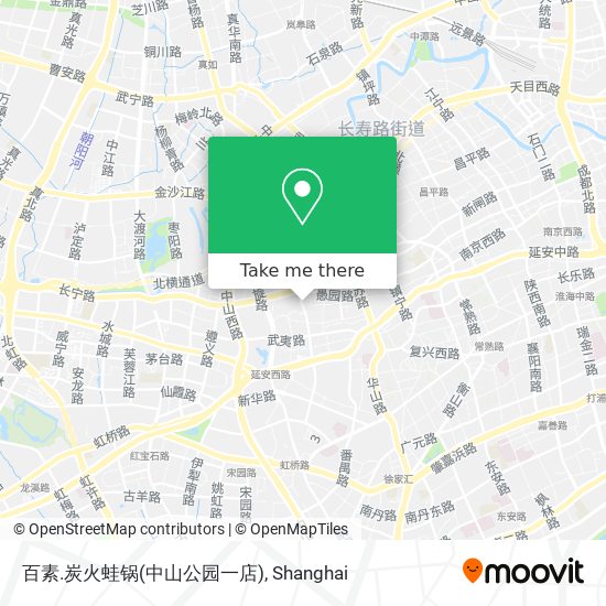 百素.炭火蛙锅(中山公园一店) map