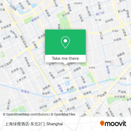 上海绿瘦酒店-东北2门 map