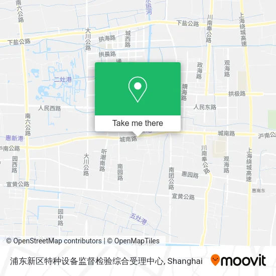 浦东新区特种设备监督检验综合受理中心 map