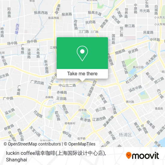 luckin coffee瑞幸咖啡(上海国际设计中心店) map