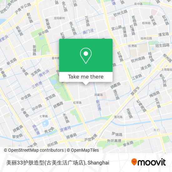 美丽33护肤造型(古美生活广场店) map