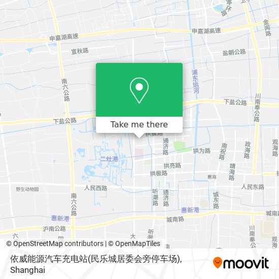 依威能源汽车充电站(民乐城居委会旁停车场) map