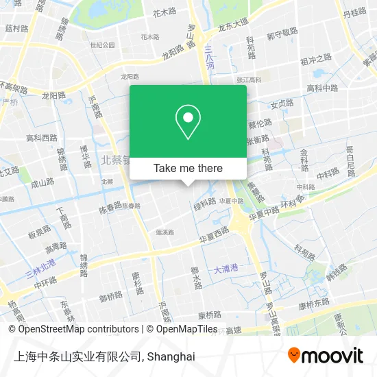 上海中条山实业有限公司 map