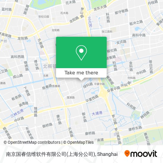 南京国睿信维软件有限公司(上海分公司) map
