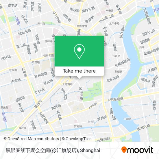 黑眼圈线下聚会空间(徐汇旗舰店) map