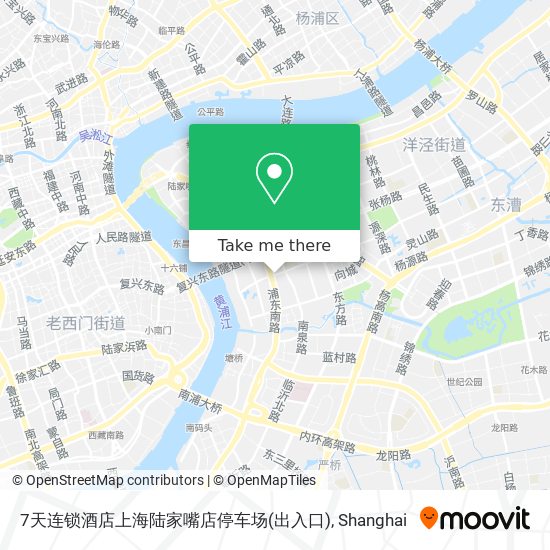 7天连锁酒店上海陆家嘴店停车场(出入口) map