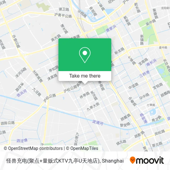 怪兽充电(聚点+量贩式KTV九亭U天地店) map