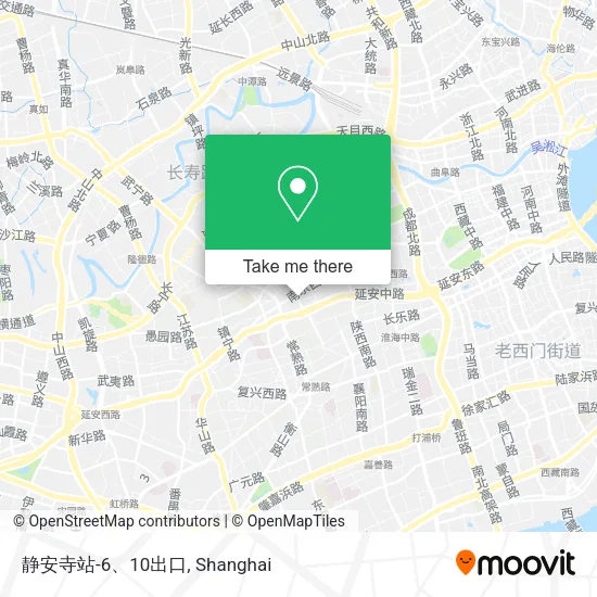 静安寺站-6、10出口 map
