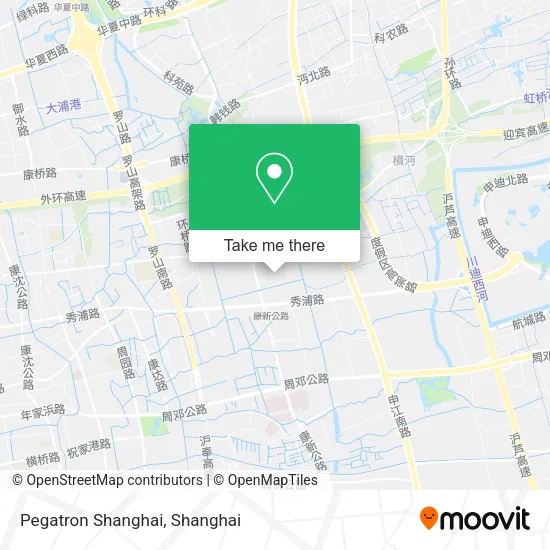Pegatron Shanghai map