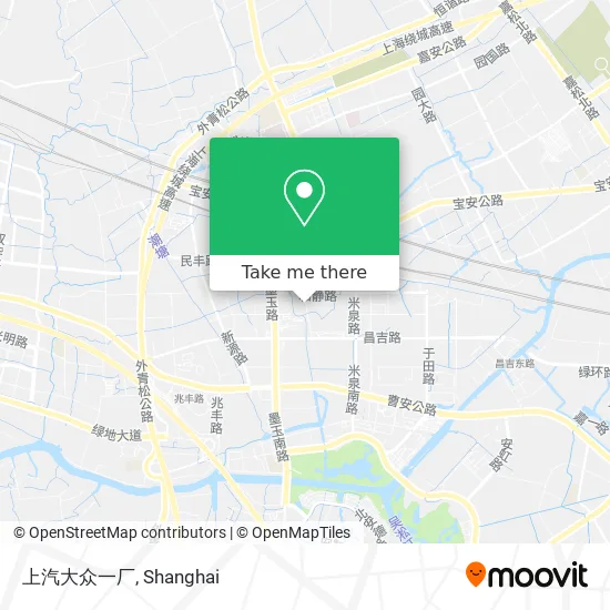 上汽大众一厂 map