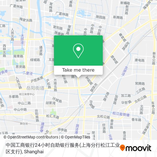 中国工商银行24小时自助银行服务(上海分行松江工业区支行) map