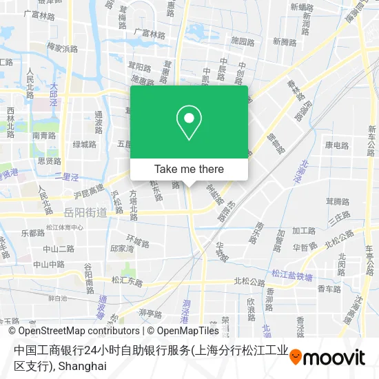 中国工商银行24小时自助银行服务(上海分行松江工业区支行) map
