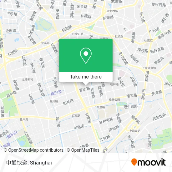 申通快递 map