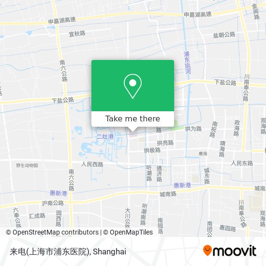 来电(上海市浦东医院) map