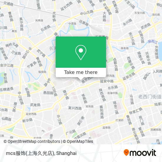 mcs服饰(上海久光店) map