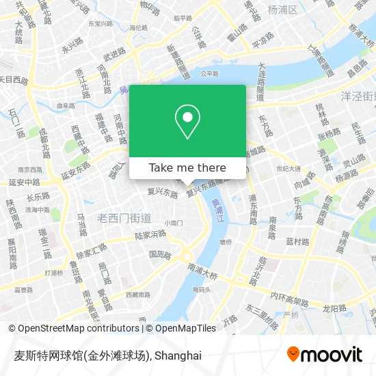 麦斯特网球馆(金外滩球场) map