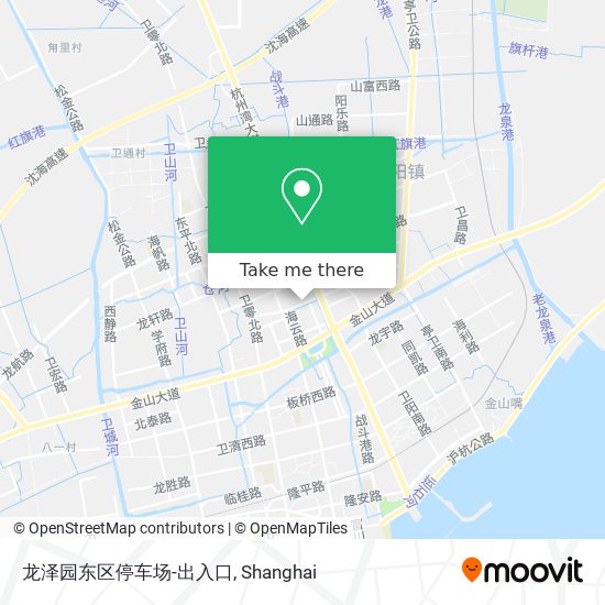 龙泽园东区停车场-出入口 map