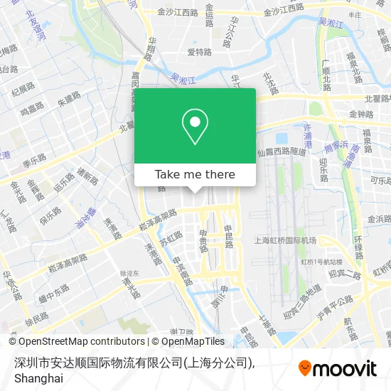 深圳市安达顺国际物流有限公司(上海分公司) map