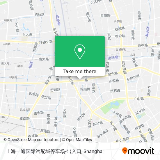 上海一通国际汽配城停车场-出入口 map