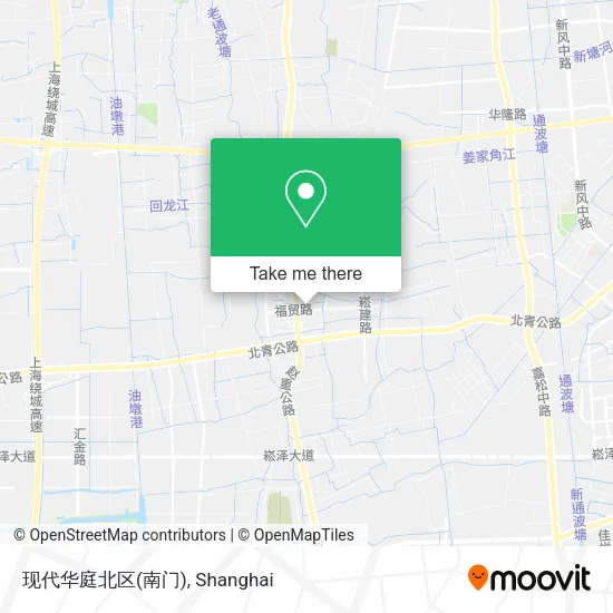 现代华庭北区(南门) map