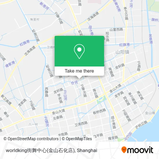 worldking街舞中心(金山石化店) map