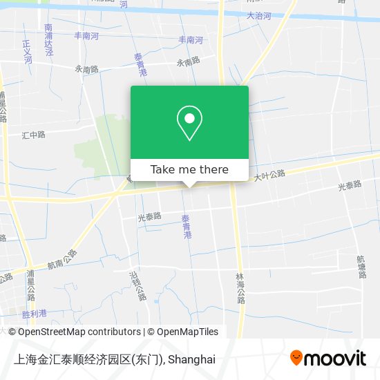上海金汇泰顺经济园区(东门) map