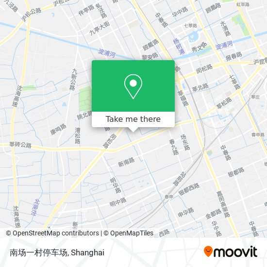 南场一村停车场 map