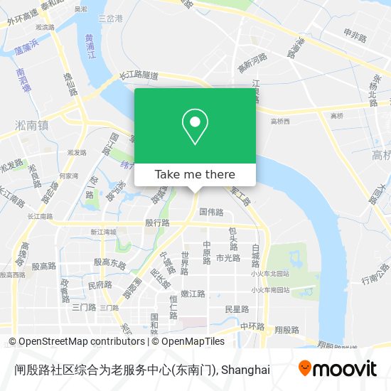 闸殷路社区综合为老服务中心(东南门) map