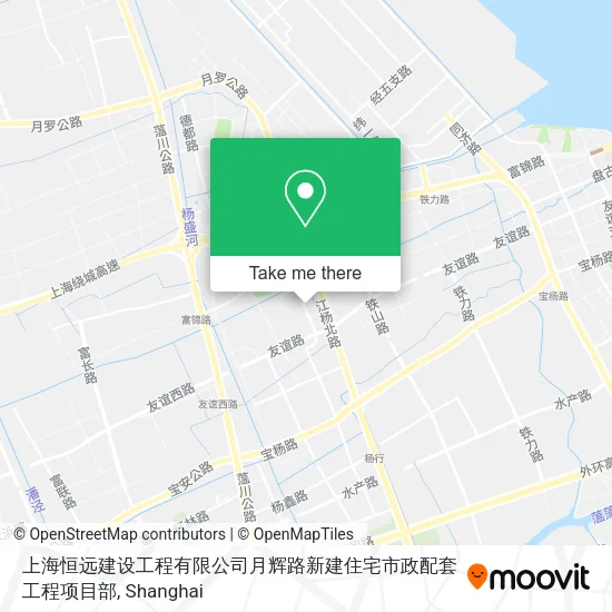 上海恒远建设工程有限公司月辉路新建住宅市政配套工程项目部 map