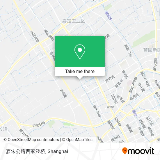 嘉朱公路西家泾桥 map