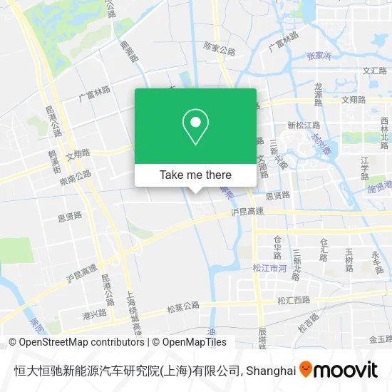 恒大恒驰新能源汽车研究院(上海)有限公司 map