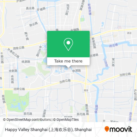 Happy Valley Shanghai (上海欢乐谷) map