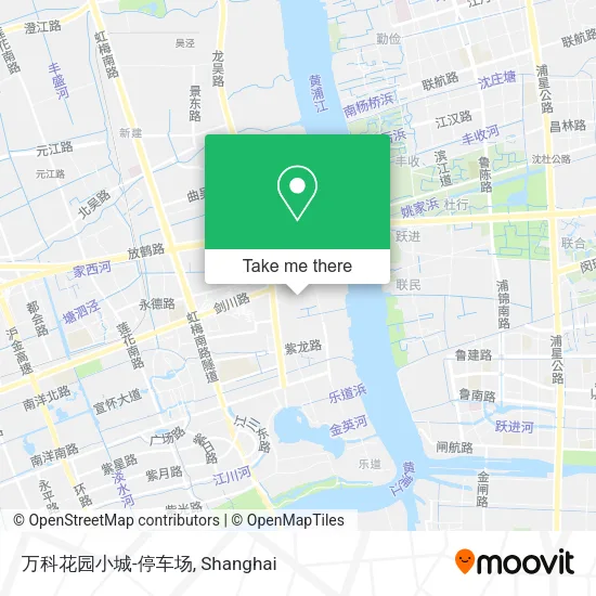 万科花园小城-停车场 map
