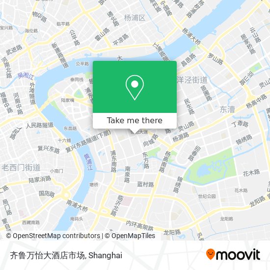 齐鲁万怡大酒店市场 map